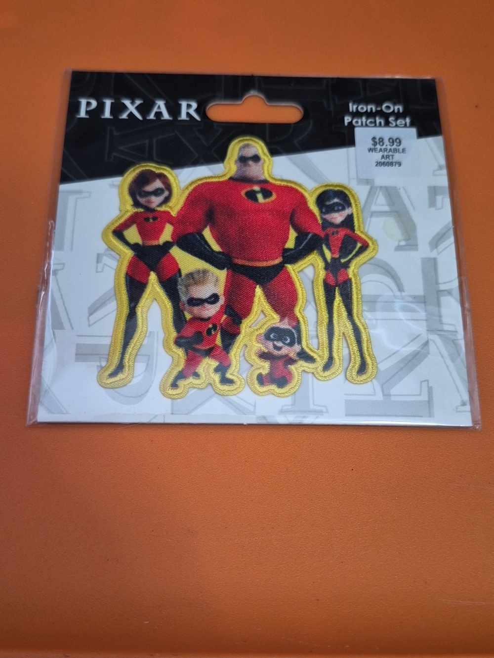 Pixar The Incredibles Red Iron-On Patch Set